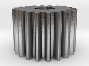Cylindrical gear Mn=1 Z=20 AP20° Beta0° b=15 HoleØ in Natural Silver