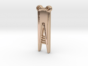 V-9 CH in 14k Rose Gold Plated Brass