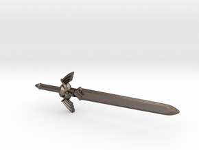 Master Sword, 4mm Grip in Polished Bronzed Silver Steel