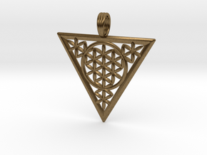 FLOWER OF RA in Natural Bronze