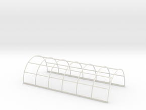 N-76-nissen-hut-frame-16-36 in White Natural Versatile Plastic