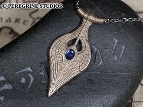 Pendant - Amulet of Kynareth in Polished Bronzed Silver Steel