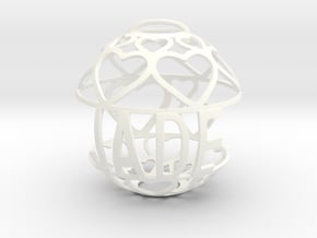 Jade J Lovaball in White Processed Versatile Plastic