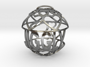 Jiggly Lovaball in Polished Silver