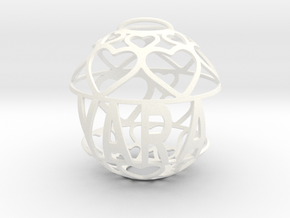 Yara Lovaball in White Processed Versatile Plastic