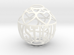 Mystique Lovaball in White Processed Versatile Plastic