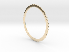 Ingranaggi Bangle - 2mm Thick in 14k Gold Plated Brass