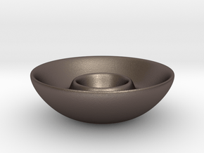 Dipping Dish in Polished Bronzed Silver Steel