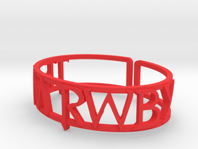 Custom Team RWBY Cuff in Red Processed Versatile Plastic