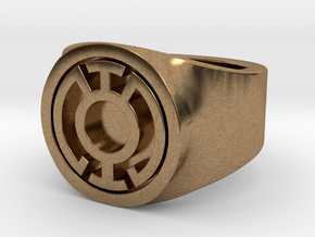 Blue Lantern Ring in Natural Brass: 13 / 69