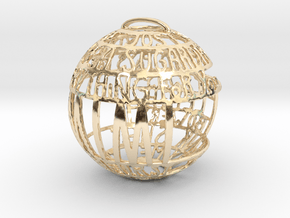 Mimi Quotaball in 14k Gold Plated Brass