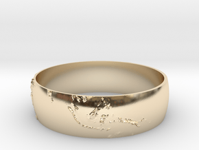 Earth Bracelet in 14k Gold Plated Brass