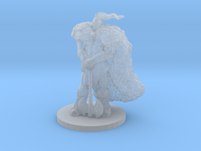 Raven Barbarian Miniature in Smooth Fine Detail Plastic
