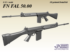 1/12+ FN FAL 50.00 in Smoothest Fine Detail Plastic: 1:12