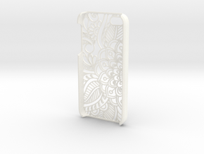 Iphone "SE" Case - Flower in White Processed Versatile Plastic