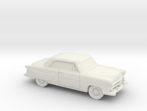 1/87 1952 Ford Crestline Victoria Coupe in White Natural Versatile Plastic