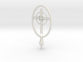 St Francis Cathedral Cross   in White Natural Versatile Plastic