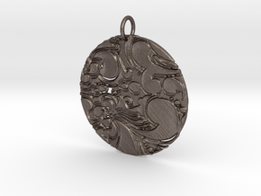 Knowble Nephew Pendant in Polished Bronzed Silver Steel