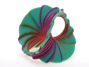 Hyperbole 03 Color Sculpture in Glossy Full Color Sandstone