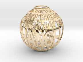 Shangela Quotaball 2 in 14k Gold Plated Brass