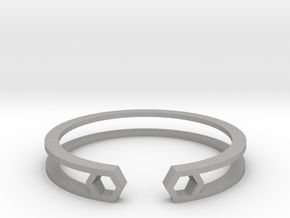 HH Bracelet Sharp, Medium Size, 65mm. Minimalistic in Aluminum: Medium