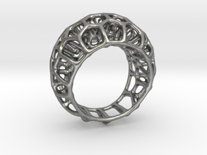 Voronoi Cell Ring II  (Size 54) in Natural Silver