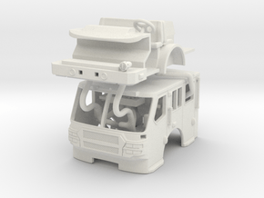 1/64 E-One Quest Flat Roof cab in White Natural Versatile Plastic