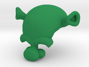 Custom Alien Ogre Inspired Headpiece for Lego in Green Processed Versatile Plastic