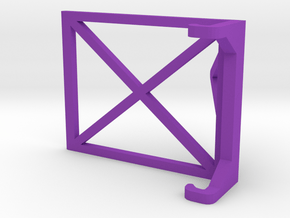 Simple iPhone Stand in Purple Processed Versatile Plastic