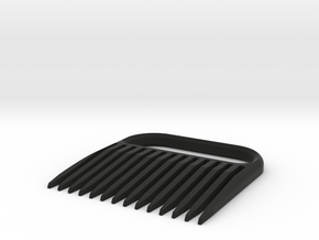 Beard Comb 6 in Black Natural Versatile Plastic