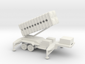 1/110 Scale Patriot Missile Launcher Trailer in White Natural Versatile Plastic