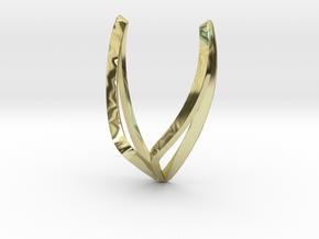  sWINGS Line, Pendant. Pure, Elegant.  in 18k Gold Plated Brass
