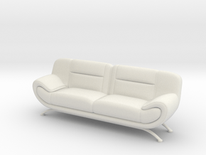 Sofa 1/18 001 in White Natural Versatile Plastic: 1:18
