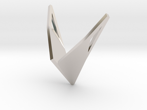 sWINGS Origami, Pendant. Sharp Elegance in Platinum