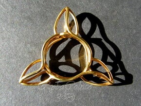 Ring The triangle/ size 10US (19.9 mm) in 14k Gold Plated Brass
