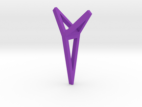 YOUNIVERSAL 3T Origami, Pendant. Sharp Chic in Purple Processed Versatile Plastic