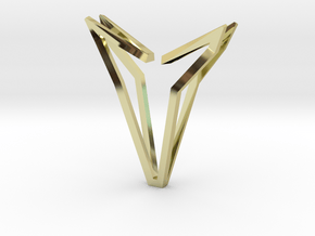 YOUNIVERSAL Simplicist, Pendant. Simplified Chic in 18k Gold Plated Brass