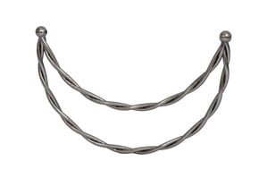 Necklace in Polished Nickel Steel