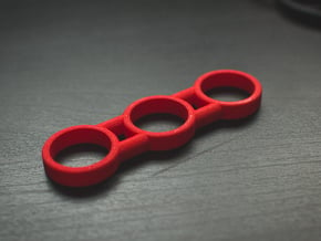 The Dars - Fidget Spinner - EDC in Red Processed Versatile Plastic