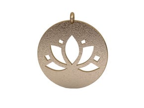 Pendant in Polished Gold Steel