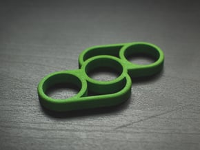 The Split - Fidget Spinner in Green Processed Versatile Plastic