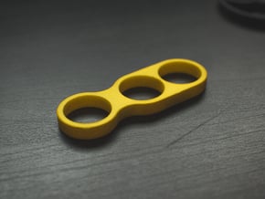 The Shaker - Fidget Spinner - EDC in Yellow Processed Versatile Plastic