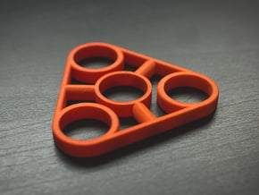 The Truss - Fidget Spinner - EDC in Orange Processed Versatile Plastic