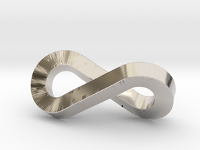 infinity-moebius pendant in Platinum
