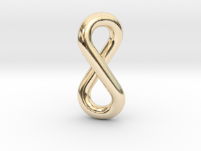 infinity pendant in 14k Gold Plated Brass