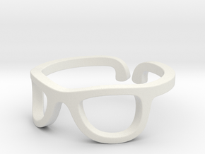 Glasses Ring Ring Size 7.25 in White Natural Versatile Plastic