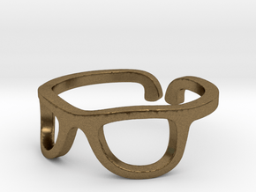 Glasses Ring Ring Size 7.25 in Natural Bronze