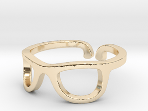 Glasses Ring Ring Size 7.25 in 14K Yellow Gold