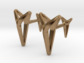 YOUNIVERSAL Cufflinks. Pure Chic for Him in Natural Brass