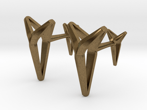 YOUNIVERSAL Cufflinks. Pure Chic for Him in Natural Bronze